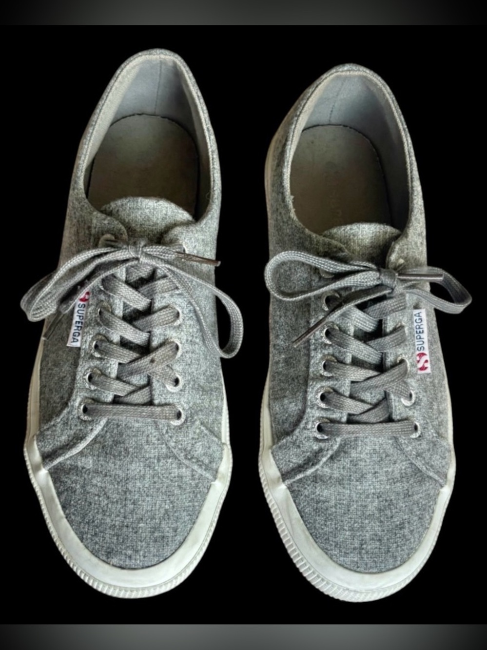 Superga S00CTP0 Polywool Gray Wool Sneakers Women’s 8 EU 39